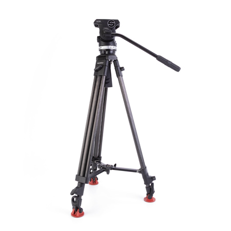 Sachtler 1011 System Ace L MS CF Tripod Head and Legs, 13.2 lbs Head/44 lbs Legs Capacity, 66.9" Max Height