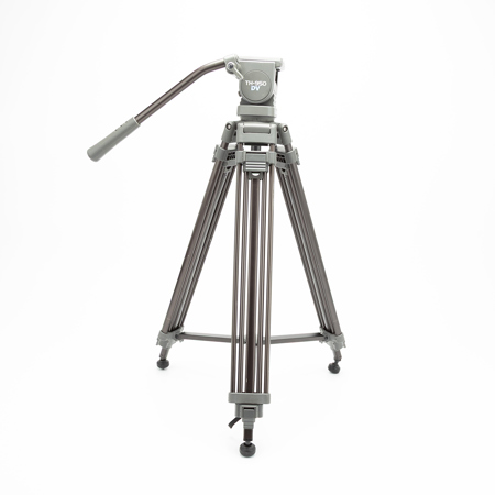 Libec Libec TH-950DV, 2-Stage Aluminum Tripod Legs, Mid-Level Brace, H22DV Head with QR Plate, Carrying Case, Supports 9 lbs., Maximum Height 61"