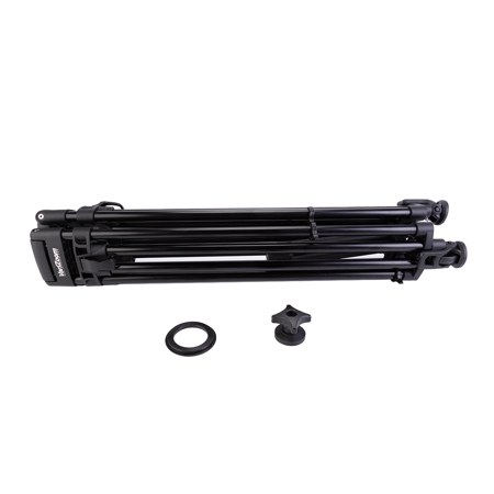 VariZoom VZ-TC100C Heavy-Duty Carbon Fiber Tripod with 100mm Bowl Size, Maximum Height 57"