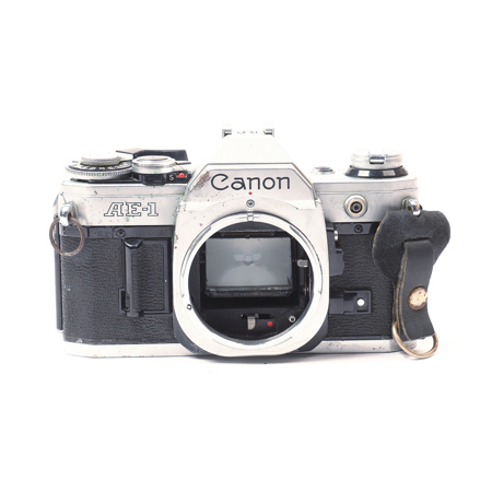 USED Canon AE-1 SLR 35mm Manual Focus Camera Body, Chrome
