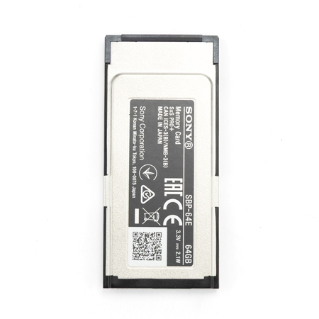 USED Sony SxS PRO+ E Series 64GB Memory Card, Up to 440MB/s Read