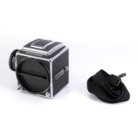 Hasselblad 500 CM Medium Format Camera Body Chrome With Waist Level Finder