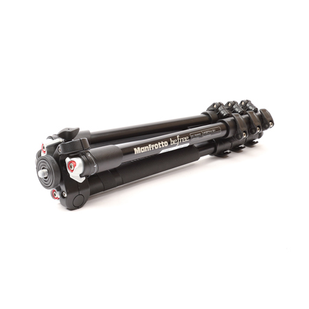 Manfrotto MKBFRA4-BH BeFree Compact Travel Aluminum Alloy Tripod, Black