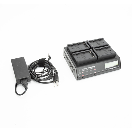Dolgin Engineering TC400-EX-TDM Four Position Simultaneous Charger for Sony BP-U30, BP-U60 and BP-U90 Batteries