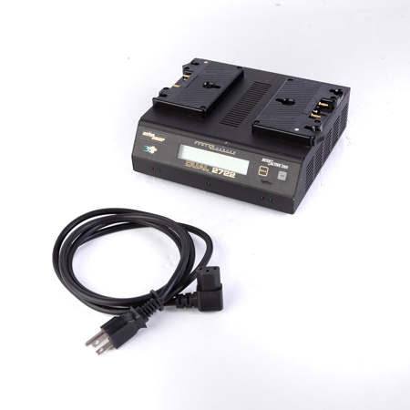 Anton Bauer Dual 2722, Simultaneous 2-Position Power Charger with LCD, Built-in Discharge Module and 70 watt Power Supply