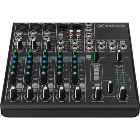Mackie 802VLZ4 8-Channel Ultra-Compact Mixer, 3-Band EQ (80 Hz, 2.5 and 12 kHz)