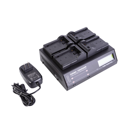 Dolgin Engineering TC400-CAN 4-Position Battery Charger for Canon XL2 Series Batteries and Canon C100, C300, C500 Cinema Camera Batteries