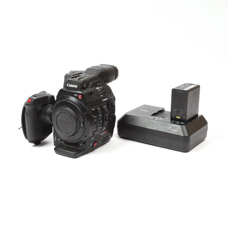 Canon EOS C300 Mark II Cinema Camcorder Body, EF Mount "Body Only". Monitor Unit, Viewfinder, Top Handle, and Microphone Holder are not included