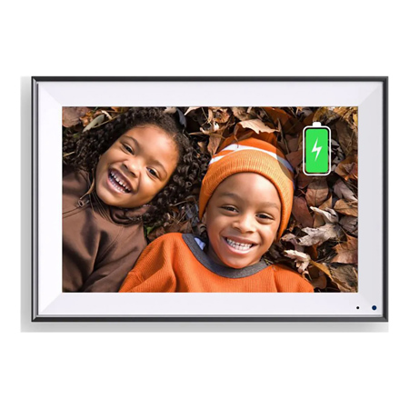 Cozyla 10.1" WXGA Wi-Fi Rechargeable Touchscreen Digital Picture Frame, Black
