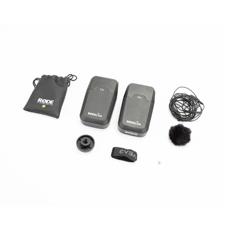 Rode Microphones RODELink Digital Wireless System for Filmmaker, Includes TX-BELT Transmitter, RX-CAM Wireless Receiver, Lavalier Mic Captive TRS Cable - With SKB iSeries RodeLink Wireless Case