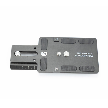 Bright Tangerine DJI RS 2/3 Extended Dovetail Plate for RED KOMODO