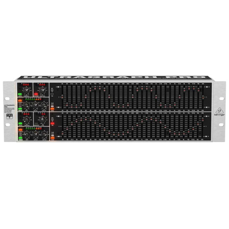 Behringer ULTRAGRAPH PRO FBQ6200HD High-Definition Dual Channel 31-Band Stereo Graphic Equalizer with FBQ Feedback Detection System, Limiters and Pink-noise Generator