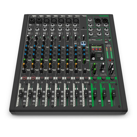 Mackie ProFX12v3+ 12-Channel Analog Mixer with Enhanced FX, USB Recording Modes and Bluetooth