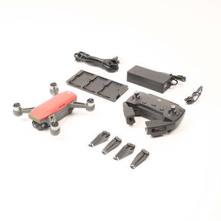 DJI Spark Mini Drone - Fly More Combo - Lava Red
