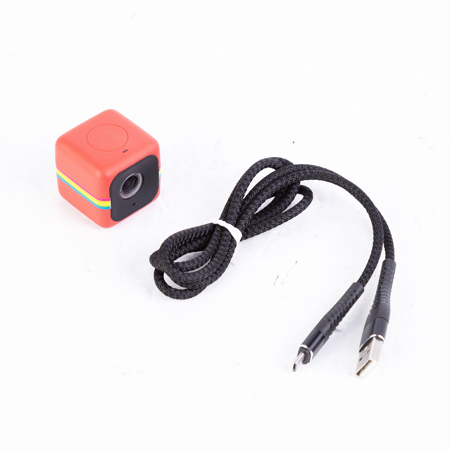 Polaroid CUBE 6MP Full HD Sports Lifestyle Action Video Camera, Weatherproof, Splash Proof, Red