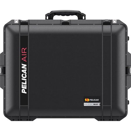 Pelican 1637AirWD Wheeled Hard Case with Padded Divider Insert, Black