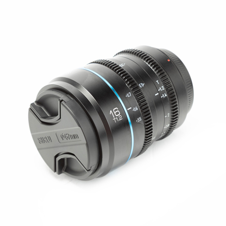 Sirui Nightwalker Series T1.2 S35 Cine Lens Canon RF 16mm Black