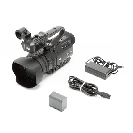 JVC GY-HM170U 4KCAM Compact Professional Camcorder, 3.5" LCD Display, 12x Optical Zoom, 4K UltraHD Video Recording, HDMI Port Output
