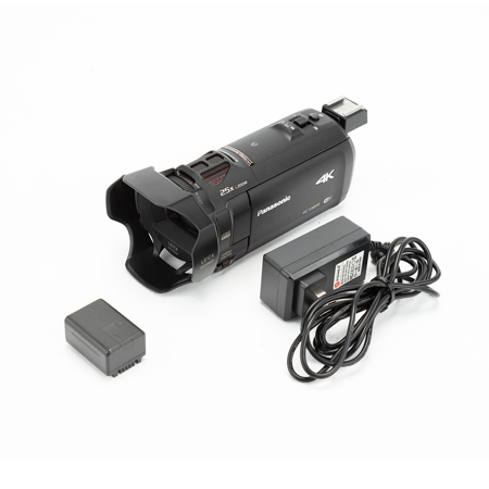 Panasonic HC-VX870 4K Ultra HD Camcorder, 20x Optical / 50x Intelligent Zoom, 25.9MP Still Image, 3" Touchscreen LCD, 5-Axis HYBRID OIS+, Wi-Fi/NFC