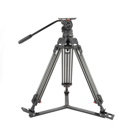 Sachtler ENG 2 CF Carbon Fiber Tripod with FSB 10 Head, Sideload, 8.82-26.46lbs Tripod Capacity, 24.41-66.14" Tripod Height