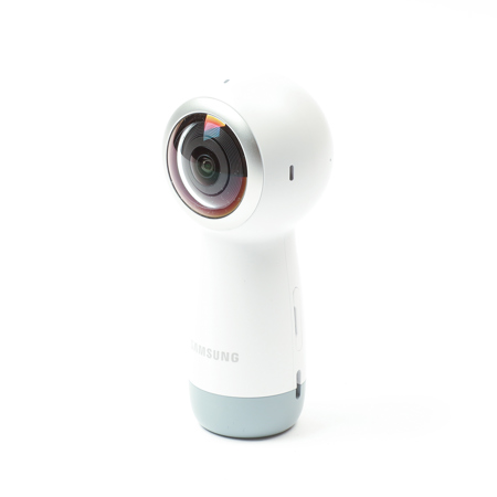Samsung Gear 360 4K Spherical VR Camera (2017 Version), 360 Deg Stretch/Round/Dual/Panorama Views, Black