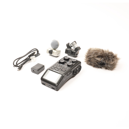 Zoom H6 Handy Recorder with Interchangeable Microphone System, All Black