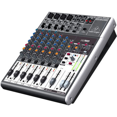 Behringer XENYX 1204USB Small Format Mixer with XENYX Mic Preamps, 12 Input Channels, 10Hz to 200kHz Frequency Response