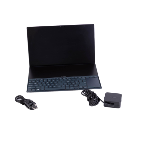 ASUS ZenBook Duo UX482 14" Full HD Touchscreen Notebook Computer, Intel Core i7-1165G7 2.8GHz, 8GB RAM, 512GB SSD, Windows 10 Home, Celestial Blue