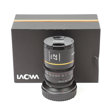 Venus Laowa Nanomorph 27mm T2.8 1.5x S35 Anamorphic Lens for Canon RF, Amber Flare