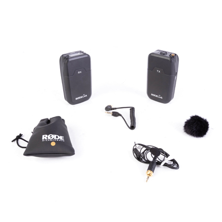 Rode Microphones RODELink Digital Wireless System for Filmmaker, Includes TX-BELT Transmitter, RX-CAM Wireless Receiver, Lavalier Mic Captive TRS Cable - With SKB iSeries RodeLink Wireless Case