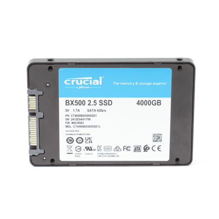 Crucial BX500 4TB 3D NAND SATA III 2.5" Internal SSD