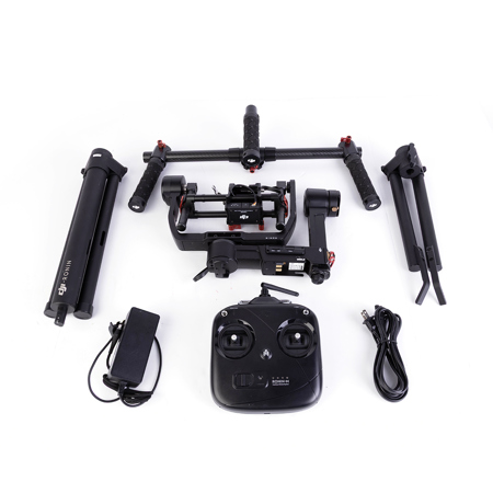 DJI Ronin-M 3-Axis Gimbal Stabilizer, Supports up to 8 lbs, with Transmitter for Remote Pan/Tilt Control