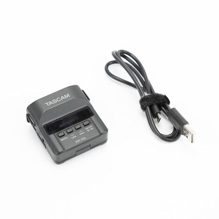 Tascam DR-10L Digital Audio Recorder Only, Black (No Lavalier Mic)