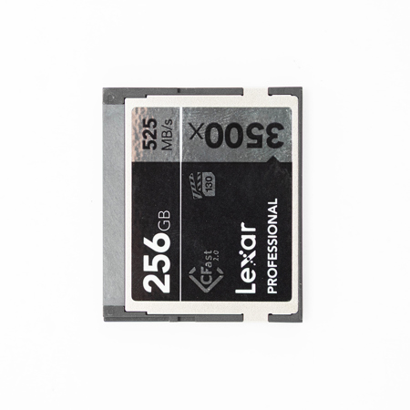 Lexar 256GB Professional 3500x CFast 2.0 Memory Card for 4K Video Cameras, Up to 525MB/s Read, Up to 445MB/s Write Speed