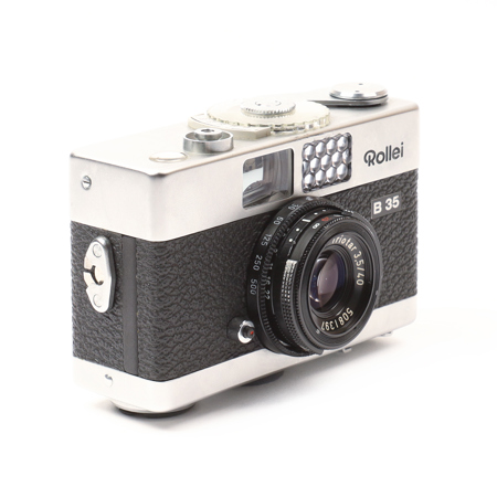USED Rollei B 35 Camera w/Triotar 40mm F/3.5 Lens, Chrome