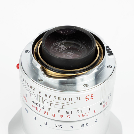 USED Leica 35mm f/2 SUMMICRON-M ASPHERICAL Silver Chrome Finish