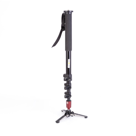 Manfrotto 562B-1 Video Monopod with Sliding Camera Plate Adapter, Black Anodized