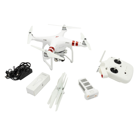 DJI Phantom 3 Standard Quadcopter Aircraft with 3-Axis Gimbal and 2.7k Camera, with Remote Controller