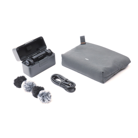 DJI Mic Mini 2.4GHz 2-Person Clip-On Digital Wireless Microphone System with Charging Case