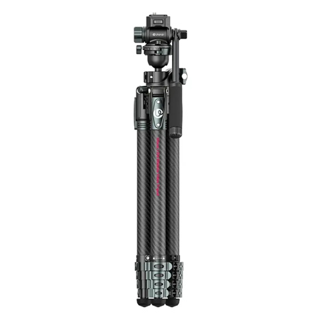 Ulanzi JJ06 GlideGo 5-Section Carbon Fiber Travel Tripod with Ball Head, Black