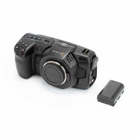 Blackmagic Design Pocket Cinema Camera 4K Body Only With Active Micro Four Thirds Lens Mount (No DaVinci Resolve Dongle)