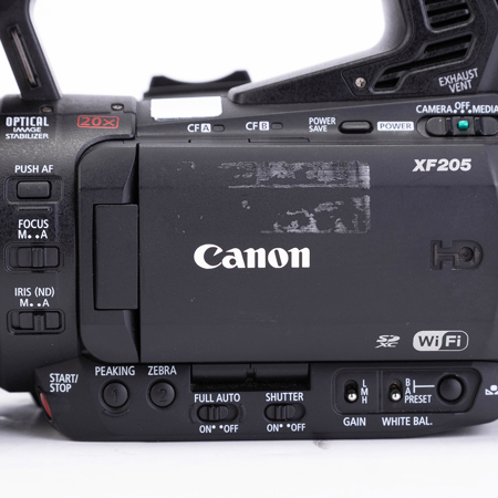 USED Canon XF205 High Definition Professional 1080p Camcorder, 20x