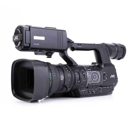 JVC GY-HM650 PAL ProHD Mobile News Camera, 2.2MP, Three 1/3" 12-Bit CMOS Sensors, 23x Fujinon Auto Focus Zoom Lens, Built-In GPS