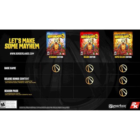 2K BORDERLANDS 3 Standard Edition for Xbox One