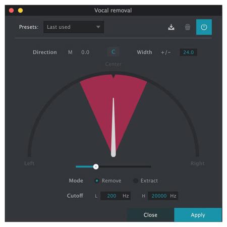 2nd Sense Vocal Remover Audio Isolator Software Plug-In, Electronic Download