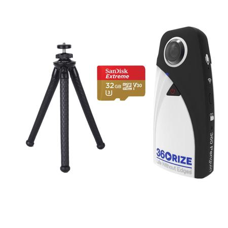 360RIZE 360Penguin V1 Panoramic Camera, 4K Video, W/32GB MicroSDHC Card/ Tripod