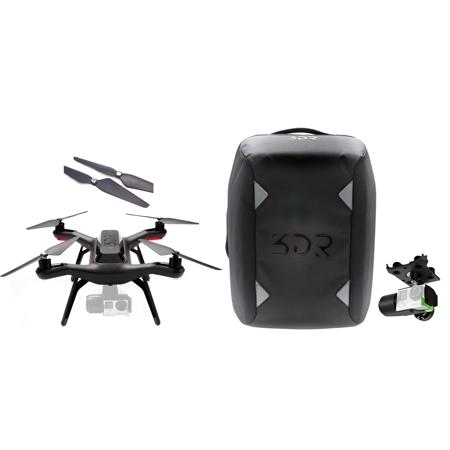 3D Robotics Solo Ready-to-Fly Aerial Photography Quadcopter with Handheld Transmitter, Bundle With 3D Robotics Solo Gimbal,