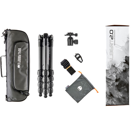 3 Legged Thing Albert 2.0 5-Sec CF Tripod w/AirHed Pro Ball Head, Darkness