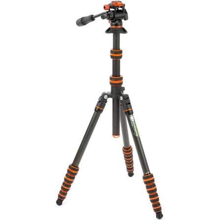 3 Legged Thing Punks Brian 2.0 5-Section CF Video Tripod w/AirHed Trinity Head Black with Copper Accents