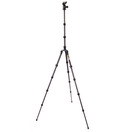 3 Legged Thing Legends Bucky 5-Section CF Tripod w/AirHed Vu Ball Head, Darkness